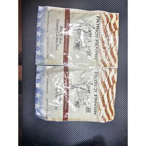2x Patriot Pantry Blue Ribbon Creamy Chicken Rice 4 Full Cup servings 11.57oz